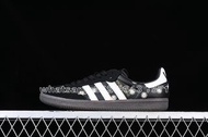 Adidas H03848-ADIDAS ATMOS X FACE X SAMBA OG EMBROIDERED DAISIES CORE BLACK-CLOUD WHITE-GOLD FOIL