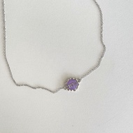 Purple Stainless Steel Necklace Bts