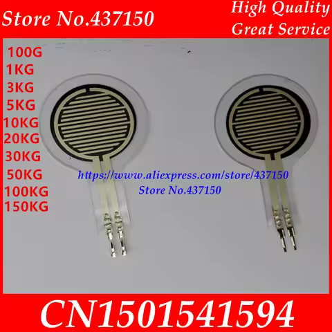 1kg5kg10kg 20kg 30kg 50kg 100kg 150kg Film Pressure Sensor Resistive Force Sensitive Plantar Flexibl