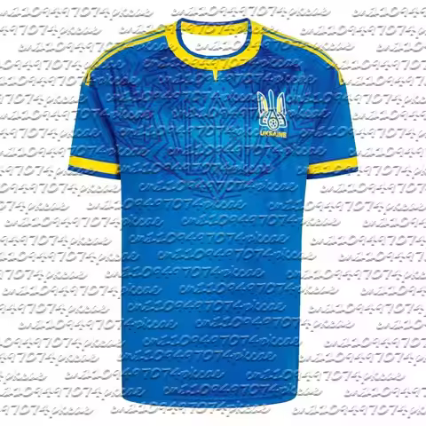 2026 New Arrival Ukraine Football Jersey Men Women Youth Adult Breathable Quick Dry Blue Yellow Geom