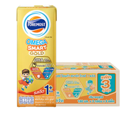 นมโฟร์โมส รสจืด นม UHT พร้อมดื่ม ตรา Foremost Omega Smart Gold ขนาด 180 มล ขนาด 12 และ 24