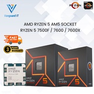 AMD RYZEN 5 7500F /7600 / 7600X / AMD RYZEN 7 7800X3D AM5 PROCESSOR / 3Y WARRANTY vanguard it