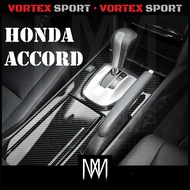 Honda Accord G8 2008-2015 Carbon Fiber Gear Console Panel Cover Full Set Gear Panel Cover Accord Acc