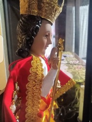 18 inches Wooden Santo Niño De Cebu Statue Figurine Senior Sto Nino Viva Pit Señor Senior Santo Niny