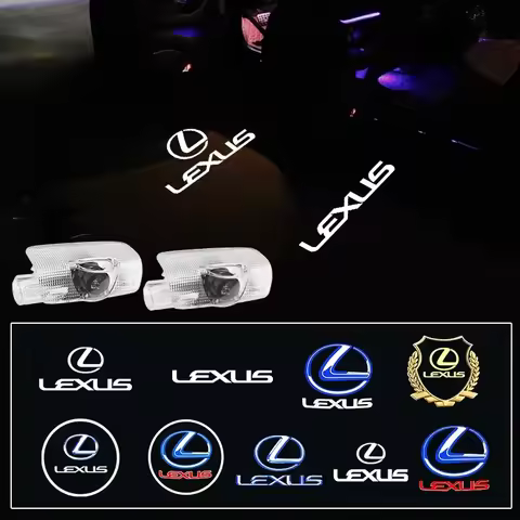 2pcs For LEXUS IS F SPORT IS250 IS300 IS350 UX UX300h UX260h UX200 LED Car Door Welcome Logo Project
