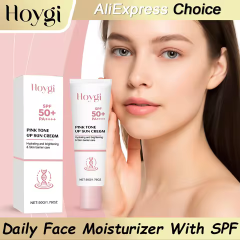 HOYGI Face Cream With Nicotinamide Brightening Skin Daily UV Protection SPF50 Sunscreen Facial Body