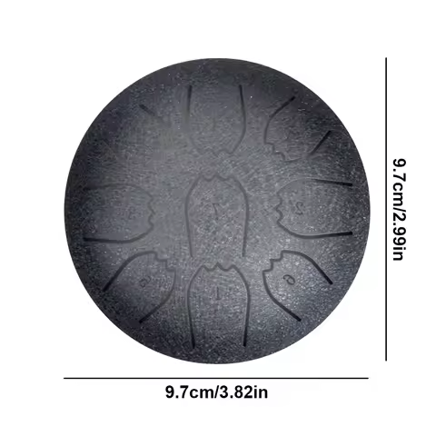 Rain Drum 4 Inch 9 Notes Waterproof Steel Tongue Drum Meditation Rain Chime Ideal for Yoga Meditatio