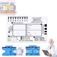 [RiseLargeS] ECG 7 Step Ruler, ECG Ruler Plastic Ruler Measuring Tool, ECG 7 Step Ruler For ECG/EKG 