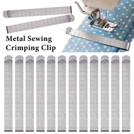 Metal Sewing Crimping Clips / Stainless Steel Hemming Clips / Ruler Quilting DIY Sewing Clip Tools / DIY Sewing Accessories Fabric Measuring Ruler For Quilting Crimping Clips