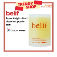 [BELIF] Super Knights Multi Vitamin Lipcerin 15ml | Hydrating Lip Balm,Vitamins B3, C, E and B12, Mo