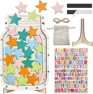 Magnetic Reward Jar for Kids,Star Token Reward System,16oz Personalized Magnetic Reward Jar, Ideal f