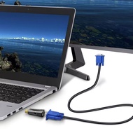 [Shopee Choice] HDMI-compatible to VGA Converter Male To Famale Adapter 3.5 mm Audio FHD 1080P For P