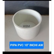10" inch pvc pipe, 10 cm long, 10 mm thick