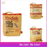 [ML2] Kodak K6343XBG77 Vintage Mini Pouch Yellow Retro Ad Print Zip Pouch Bag Charm
