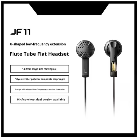 Fiio JF11 In Ear Headphones with Mic 4.4mm Dynamic Driver Bass Music Sport Earphones Wired Earbuds C
