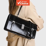 Black Elegant Channel Bag For Women Korean Fashion Shoulder Bag Mini Sling Bag Aesthetic Crossbody H