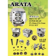 ARATA RACING WAVE 125 4VALVE CYLINDER HEAD (SUPER 4VALVE HEAD) WAVE 125 4 VALVE HEAD RACING ARATA LEO ESPADA SWIPOH