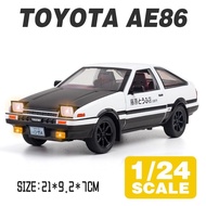 LEO 1:24 INITIAL D AE86 alloy model diecast car for kids toys for boys toys for kids cars toys hot s