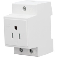 AC Socket Socket Plug Panel AC Outlet Power Module Din Rail Mounted Convenience Outlet (US AC110‑250