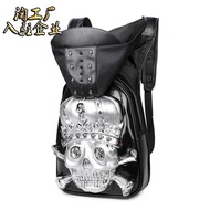 High Quality Large Capacity Creative New Style Punk Backpack Halloween 3D Embossed Skull Unique Comp