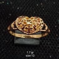 cincin emas 1.7 Gr kadar 750 toko emas gajah online Salatiga 666