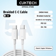 CUKTECH 240W MAX PowerLine Type-C to Type-C Charging Cable (2M 5A)-CTC520P