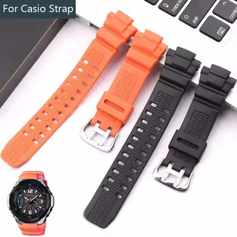 Black Orange Silicone Watchbands for Casio G-SHOCK 5121 GW-3500B GW-3000B GW-2000 Men Sport Band Str