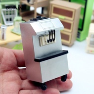 [Dynwave2] 1/6 1/12 Dollhouse Ice Cream Maker, Mini House Ice Cream Maker Model, Scene Miniature Furniture Model for Birthday