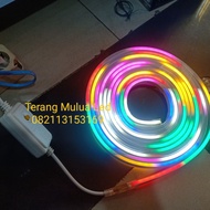 LAMPU LED NEON FLEX 2SISI RGB 5M