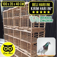 DONGDANG MERPATI 4 PASANG 8 PINTU KANDANG KURUNGAN BURUNG DARA DN4DNG