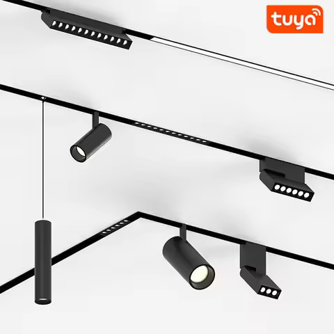 Smart Tuya Magnetic Track Lights Embedded LED Spotlight Downlight Living Room Without Main Light Lig