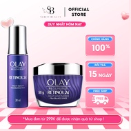 OLAY REGENERIST Night Cream + Serum to Promote Skin Regeneration and Fade Wrinkles RETINOL Extract 5