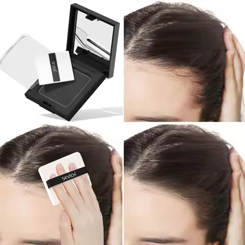 Sevich Hairline Powder 12g Hair Line Powder Waterproof Instant Root Cover Up Fluffy Thin Powder Hair