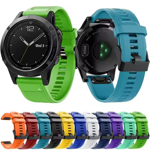 Watch Strap Replacement Wristband For Garmin 26mm 20mm 22mm For Garmin Fenix 3/3 HR/5/5 Plus/5S Outd