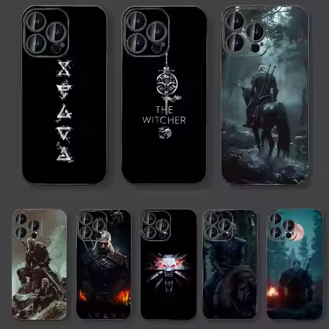 Game The R-Witcher Phone Case For Iphone 16 15 11 13 14 Pro Max 7 8 Plus X Xr Xs Max 12mini Black Sh