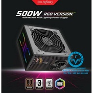 POWER SUPPLY 500WATT INFINITY PSU 500WATT RGB 80 PLUS / PSU01-IFY