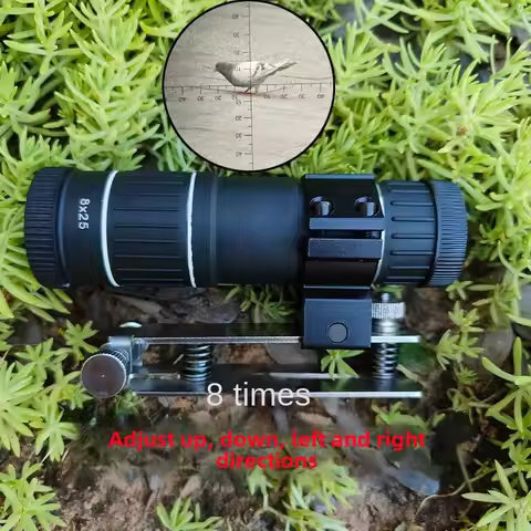 8 Times Riflescope Cross Monocular Telescope High Magnification Owl Bird Watching 7Times Laser Aimin