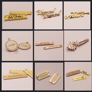 Customized Metal Nameplate Clothing Sign Clothes Sign Coat LOGO Clothing Trademark Design Small Iron