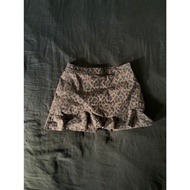 Dark Brown Lace Skirt Punk Berry [x-14]