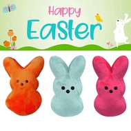 PEEPS Just Born Easter Bunny Plush Rabbit Yellow Blue Soft Stuffed Marshmallow Rabbit Plush Doll Plu