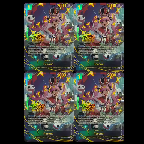 One Piece TCG OPCG English Perona SR Collection Card Promotional Card 3rd Anniversary Set OP12-034 F