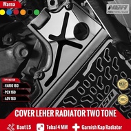 NSA GARNISH COVER RADIATOR NECK HONDA 16 Two Tone VARIO PCX ADV STYLO Motorcycle Accessories NSA PER