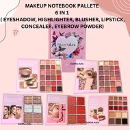 Palet solekan 6in1, Makeup book pallete, 72 colour, eyeshadow, highlighter, blusher, lipstick, conce