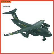 soulmate|  Diecast C17 Transport Plane Pull back Light Sound Aircraft Model Education Toy