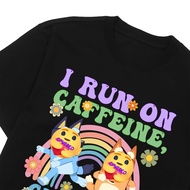 Bluey Cute I Run On Caffeine Chaos Bluey 109 T-Shirt