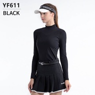 PGM เสื้อกอล์ฟแขนยาวผู้หญิงผ้ากีฬาเสื้อนุ่มสบาย YF611แฟชั่นลูกกอล์ฟ