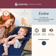 Ergobaby Ergonomic Evolve 3 in 1 Bouncer Fold Flat Natural Rocking from Newborn through Toddlerhood 