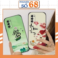 Oppo Reno4 / Reno4 Pro / Reno 4 case shaped like peace of mind, peace, calligraphy, fortune