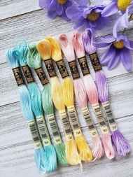 繡線 DMC線 Pastel Dmc Embroidery DMC線 Threads Cross Stitch Floss