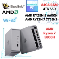 Beelink EQR6 AMD Ryzen7 7735HS 64GB DDR5 RAM SER5 Max 2TB SSD Gaming Mini PC Gaming PC Gaming PC CPU